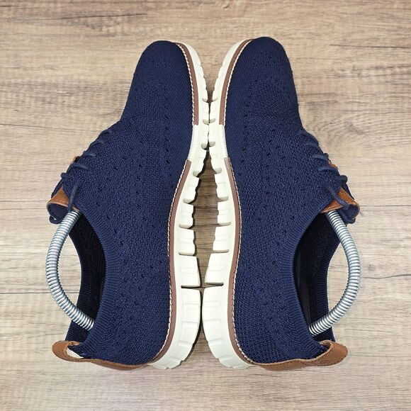 Cole Haan Zerogrand Men's Sz 8.5M Blue Stitchlite Wingtip Oxford Shoes (C24947) - Picture 6 of 9